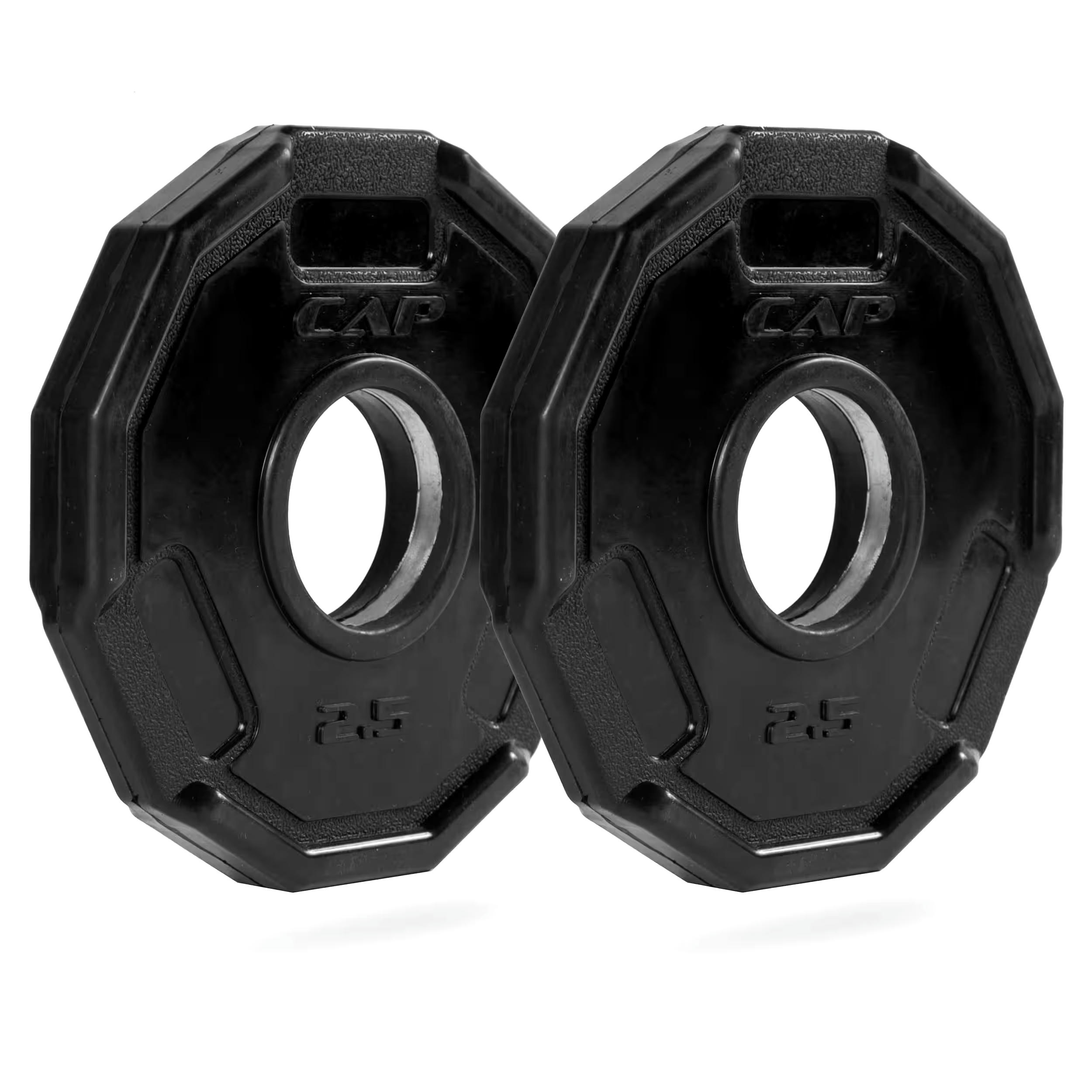 Cap Barbell 12-Sided Olympic Rubber Coated Plate Set, 2.5-lbs, 2-pk