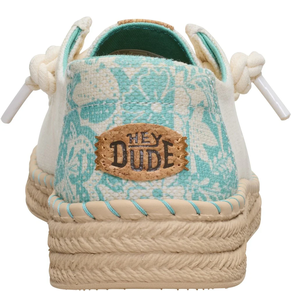 HEYDUDE Wendy Espadrille Hibiscus Shoes