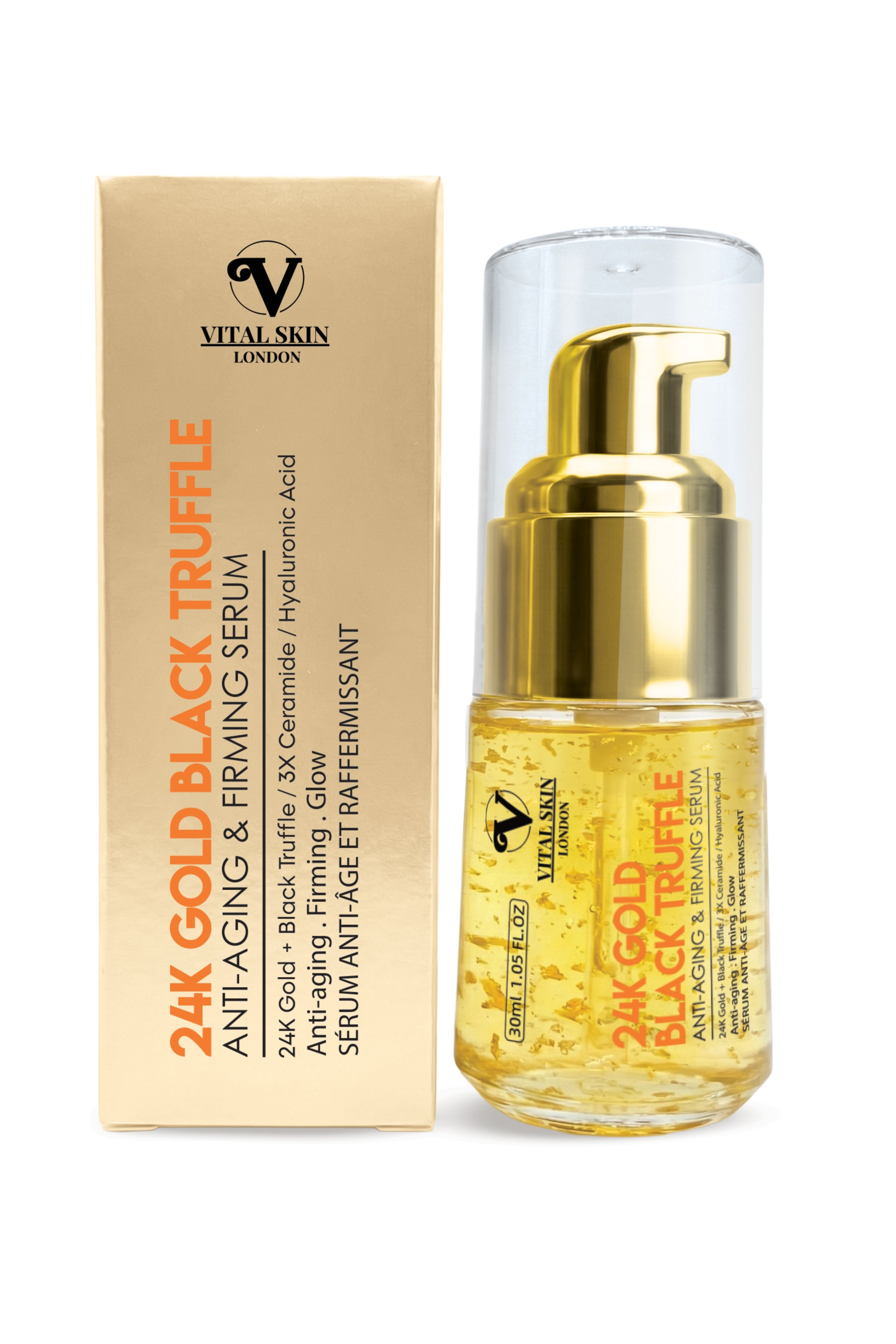 Vital Skin London 24K Gold Black Truffle Anti-Aging & Firming Oil Serum