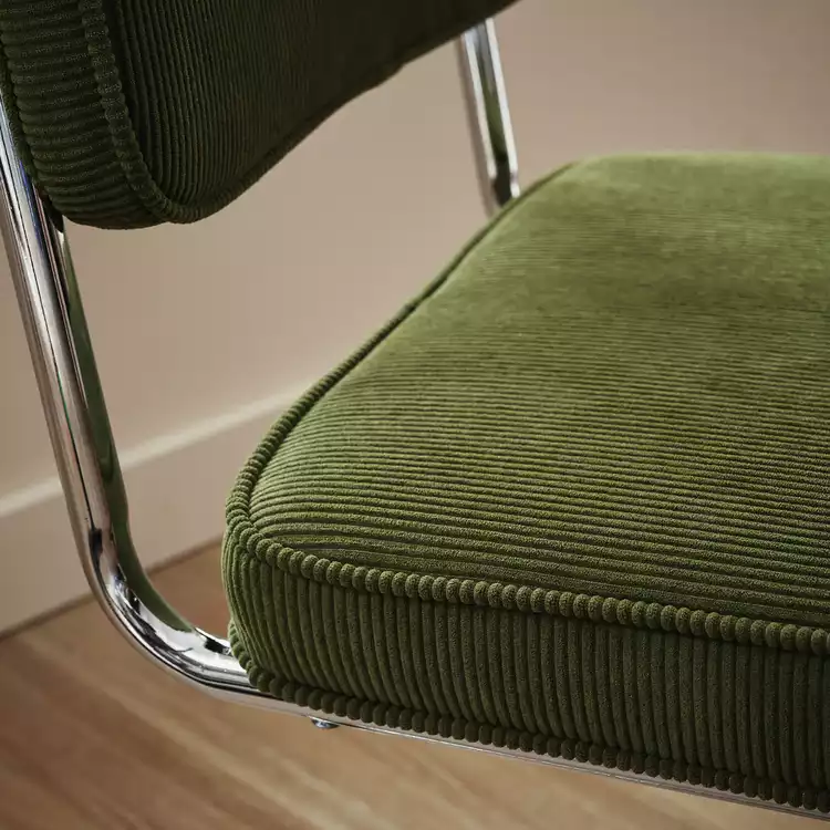 Habitat Enzu Metal Dining Chair - Green