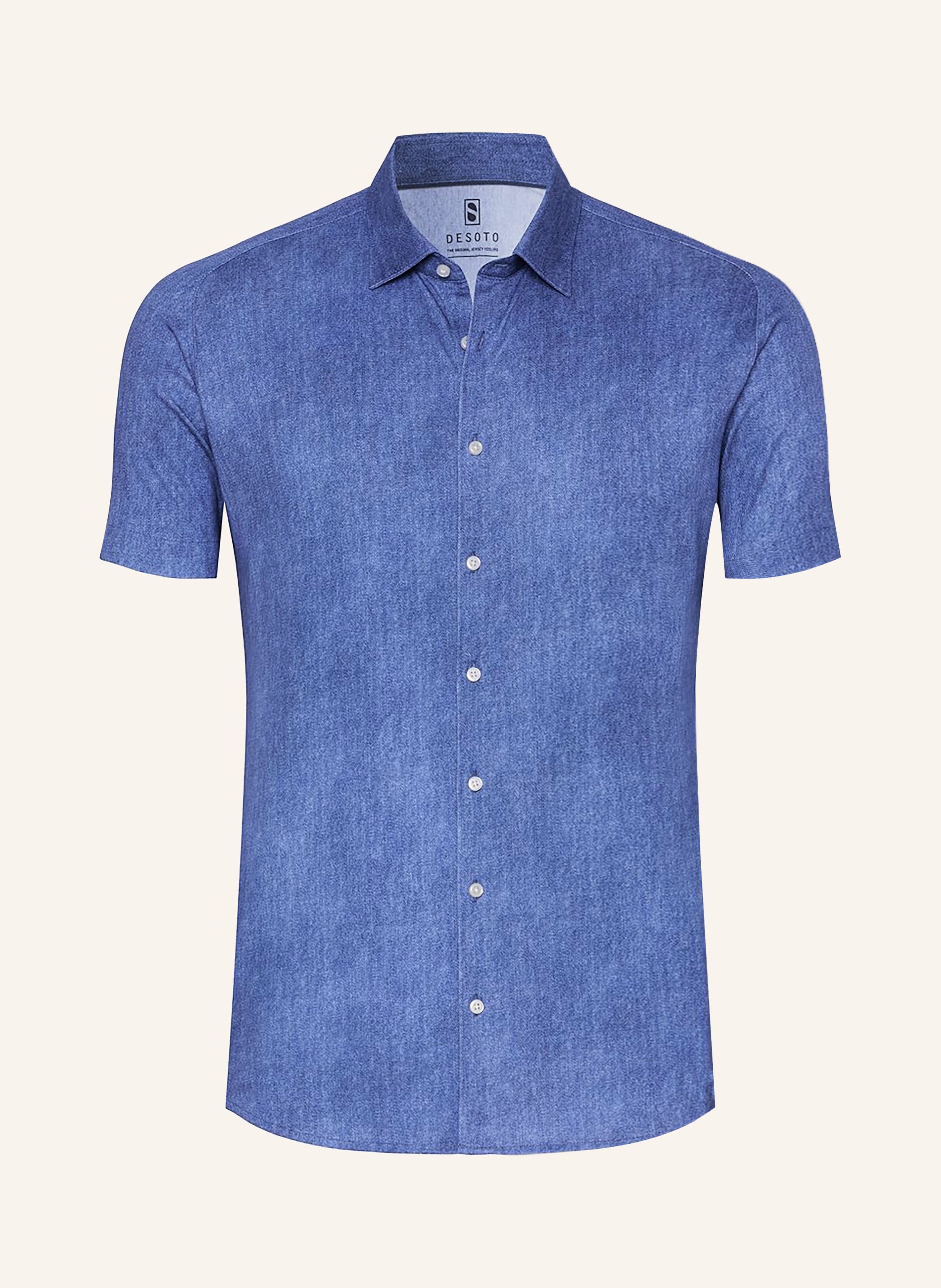 DESOTO Kurzarm-Hemd Slim Fit aus Jersey