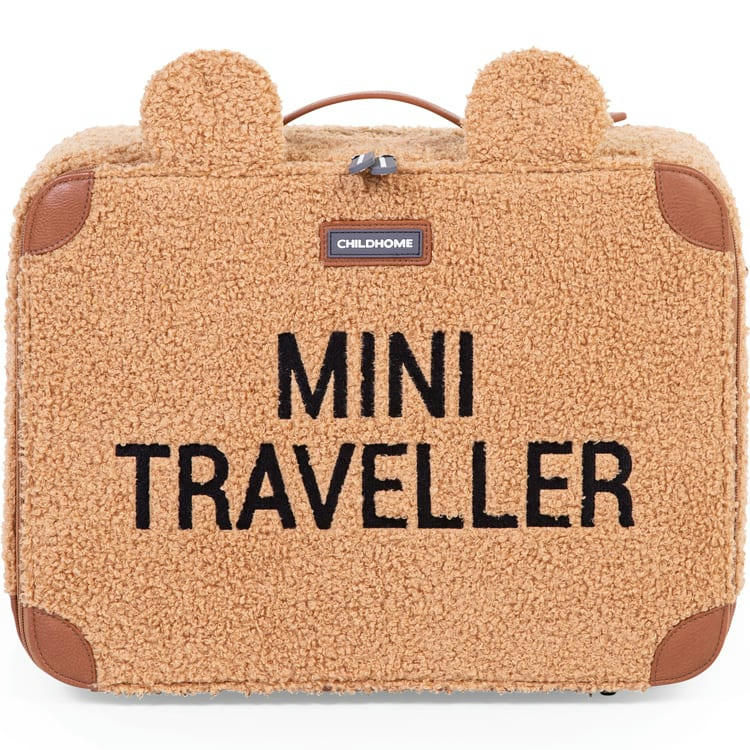 - Valise enfant Mini Traveller en teddy brun