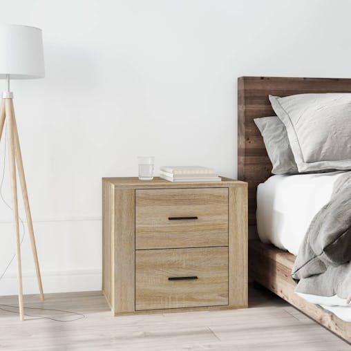 NNEVL Bedside Cabinet Sonoma Oak 50x39x47 cm
