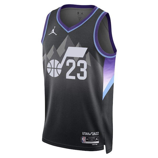 Lauri Markkanen Utah Jazz Jordan Brand Unisex 2024/25 Swingman Jersey - Statement Edition - Black