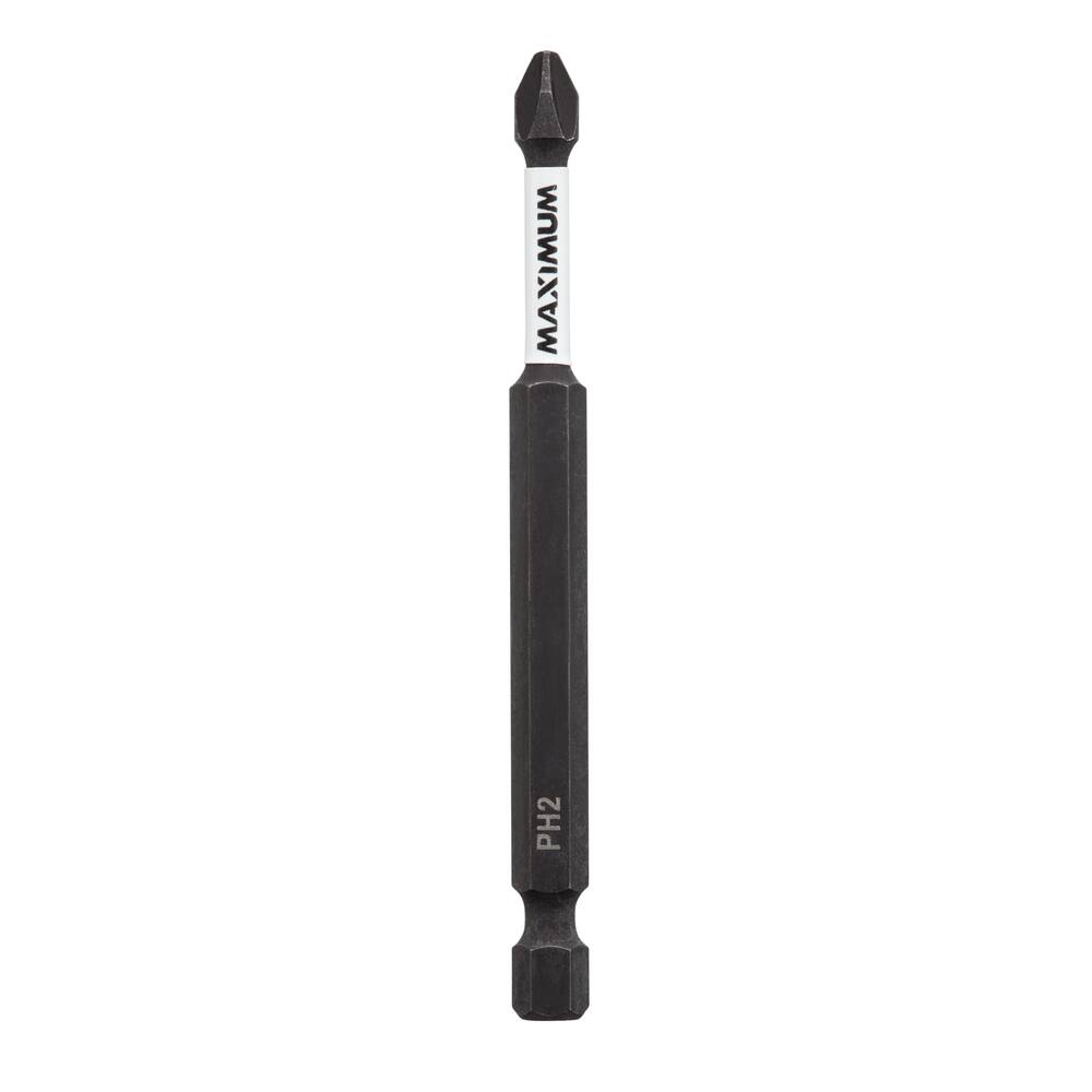 MAXIMUM PH2 Phillips Impact Screwdriver Bit, 3-1/2-in, 1-pk