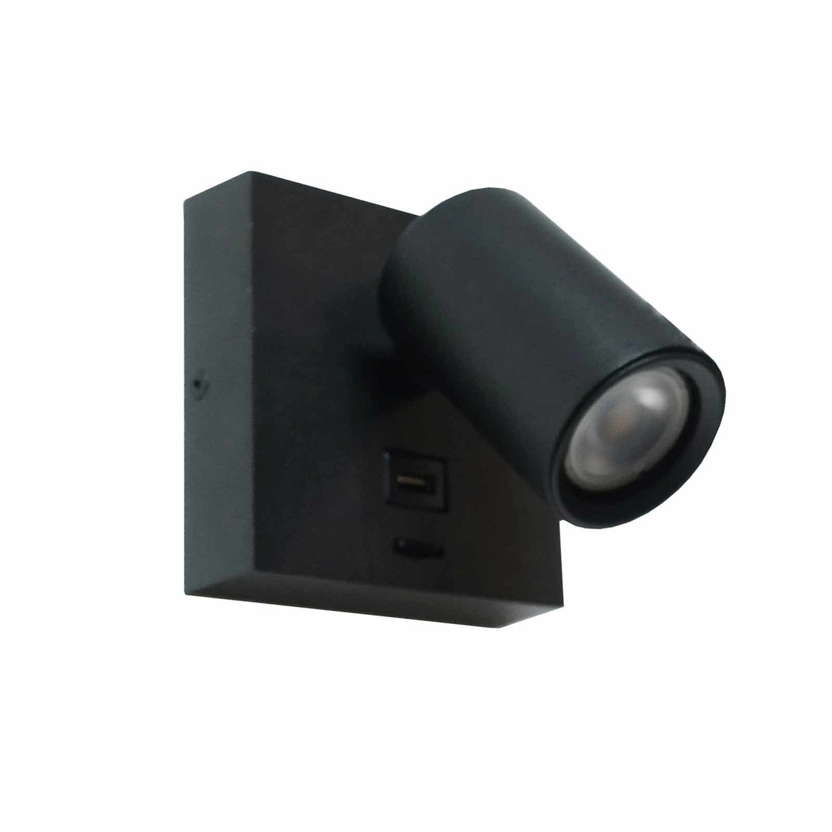 Artdelight wandlamp Master - 1 lichts - 13 x 11.5  cm - zwart