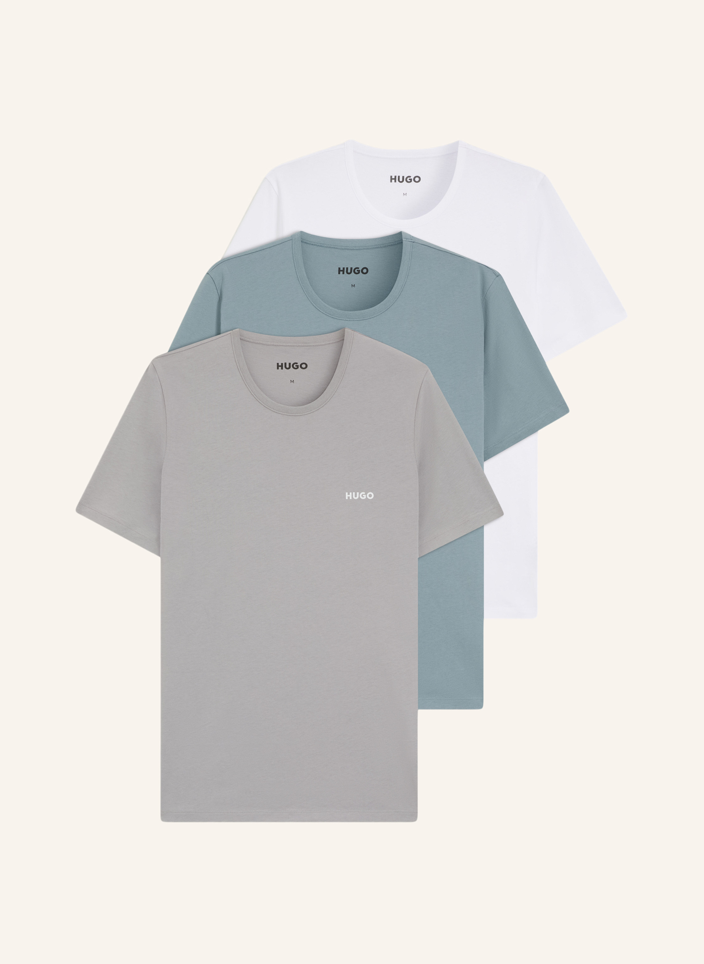 HUGO 3Er-Pack T-Shirts T-SHIRT RN TRIPLET P Regular Fit
