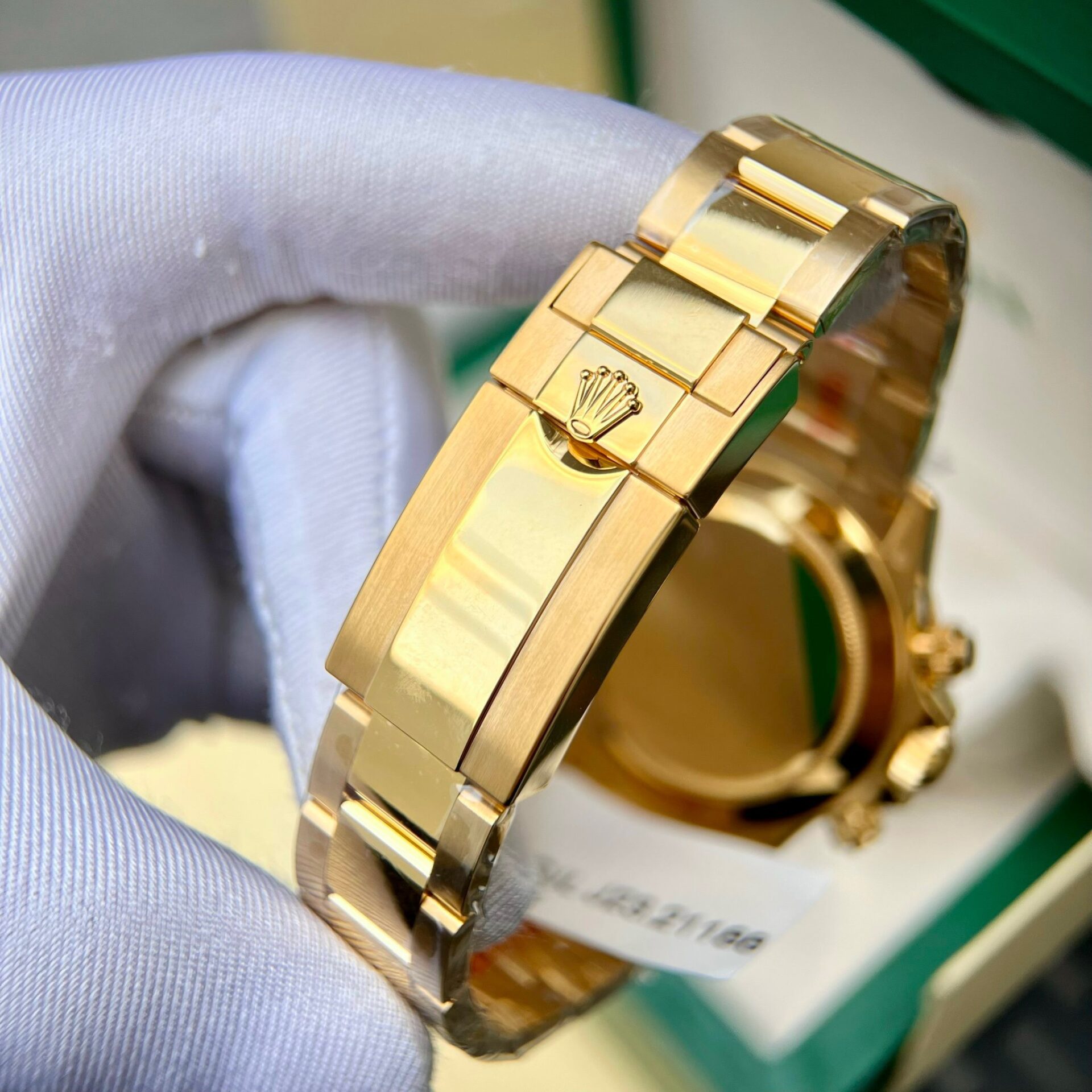 Rolex Daytona YG Plated Green Dial 40mm Oyster Super Clone