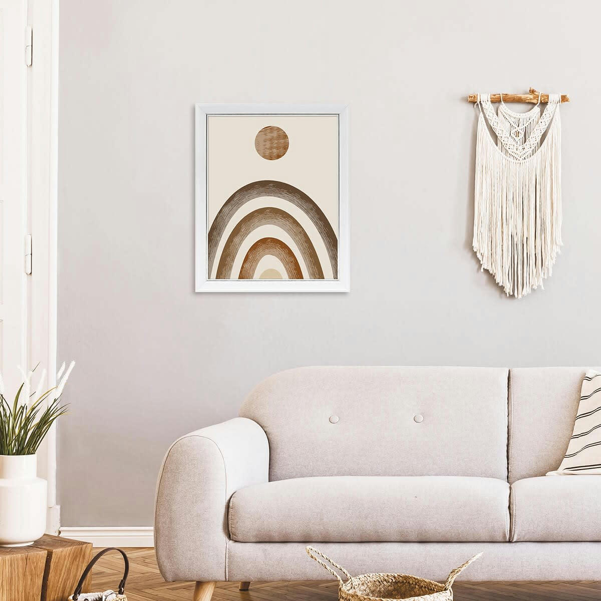 VITTORIA - Cadre photo blanc à la finition argent patiné 24x30 cm bois massif fsc