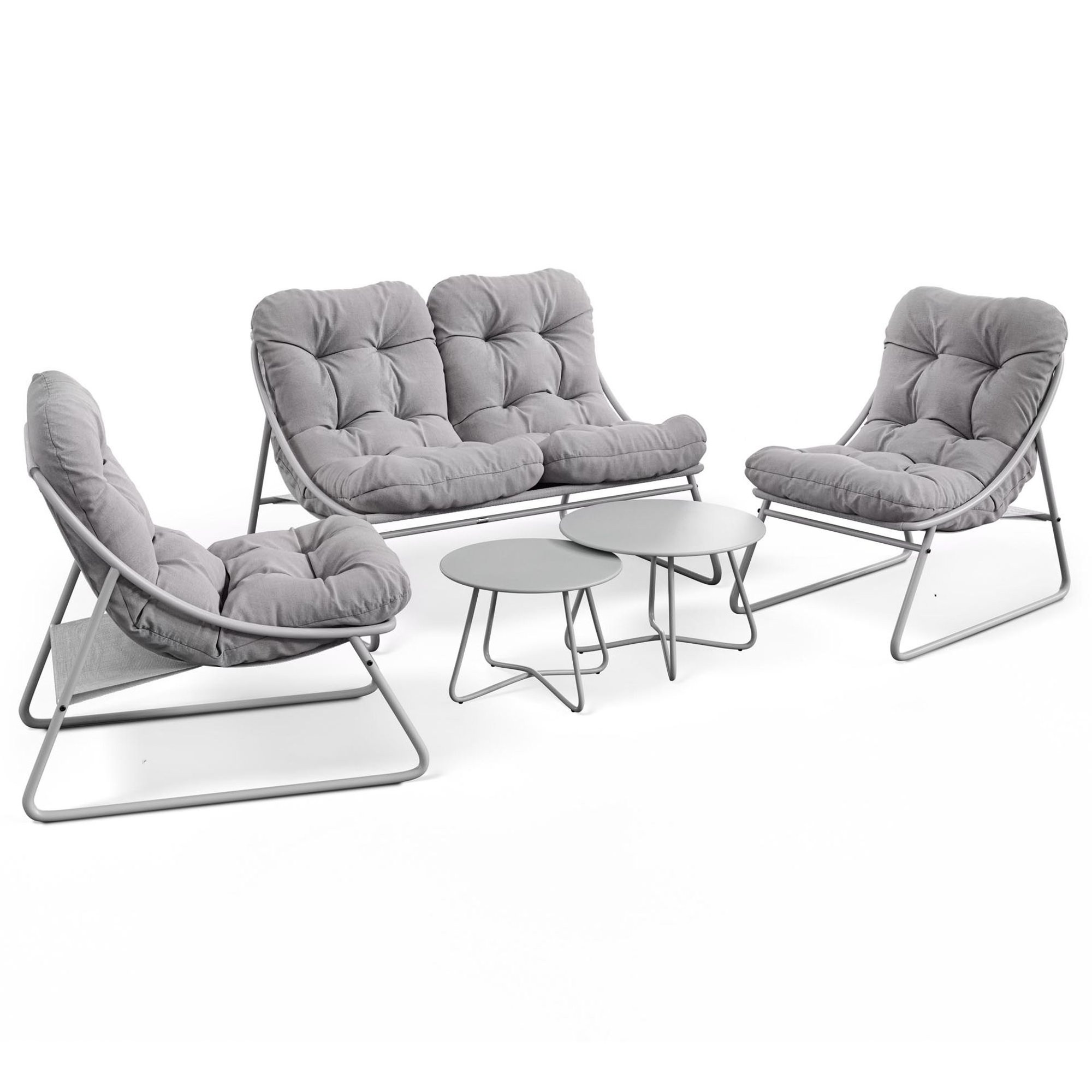 Zestaw mebli ogrodowych Arsoli - Szary
