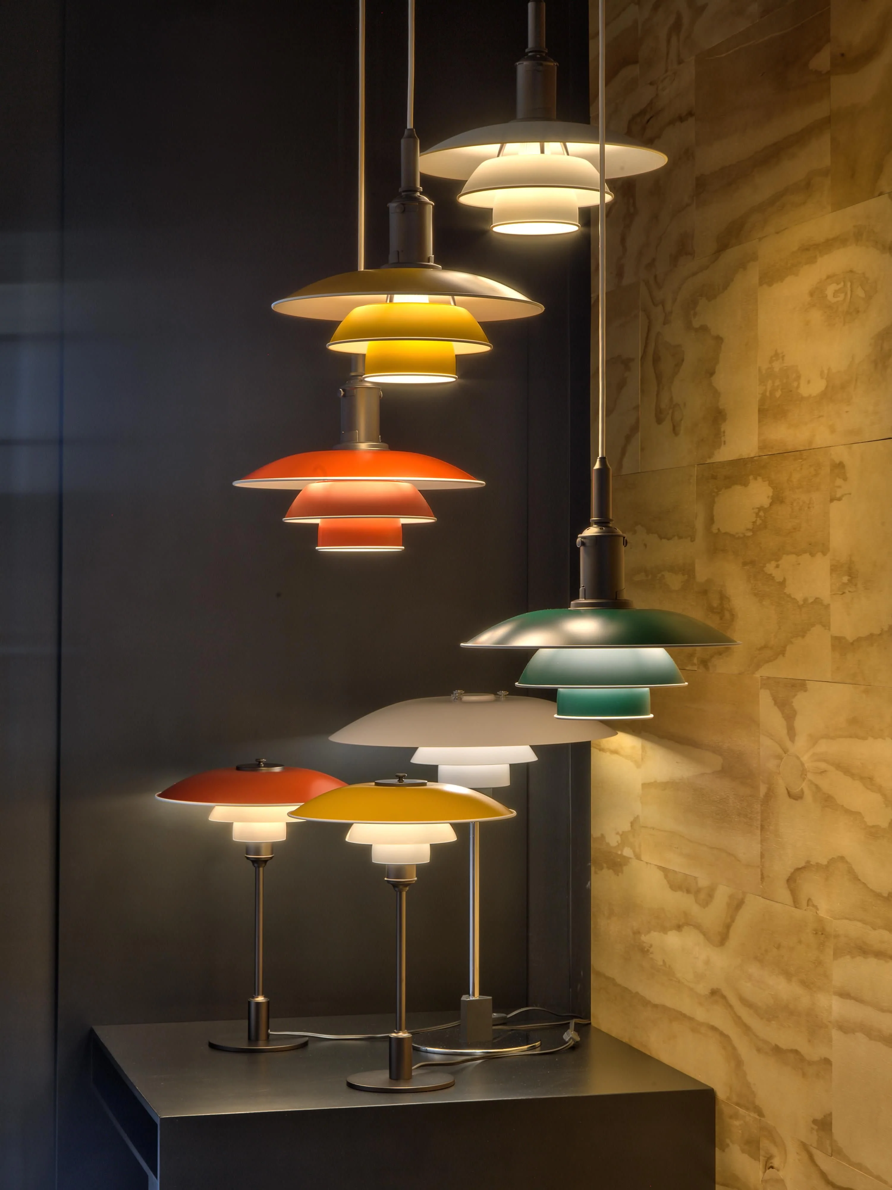 Große Tischlampe PH 3?-2?, mundgeblasen
