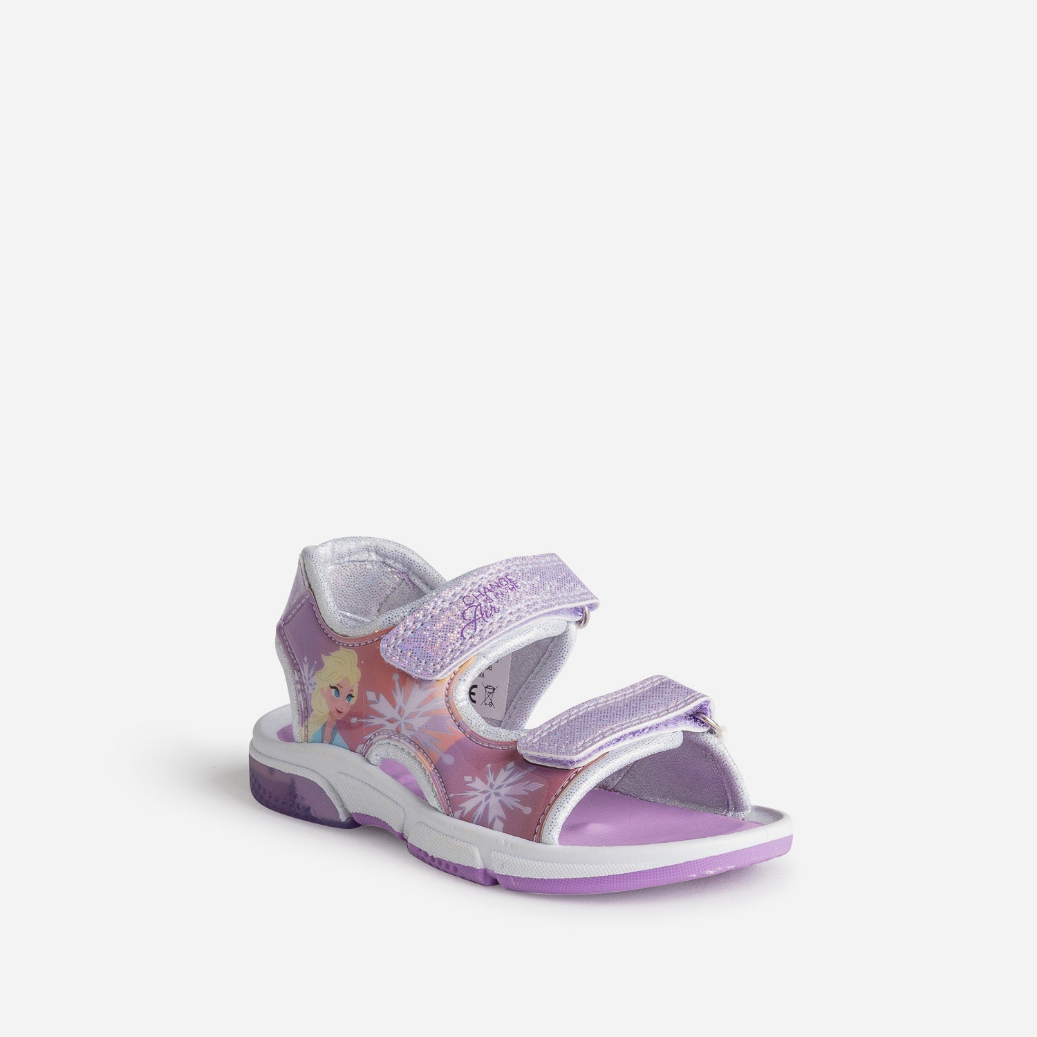 Sandale LA REINE DES NEIGES lilas semelle lumineuse