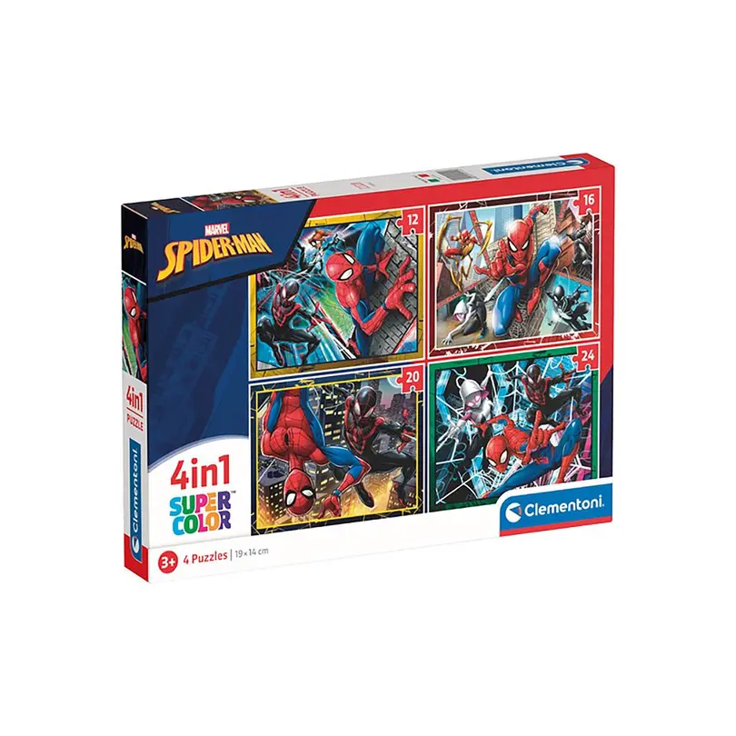 Puzzle 4-teilig Spiderman