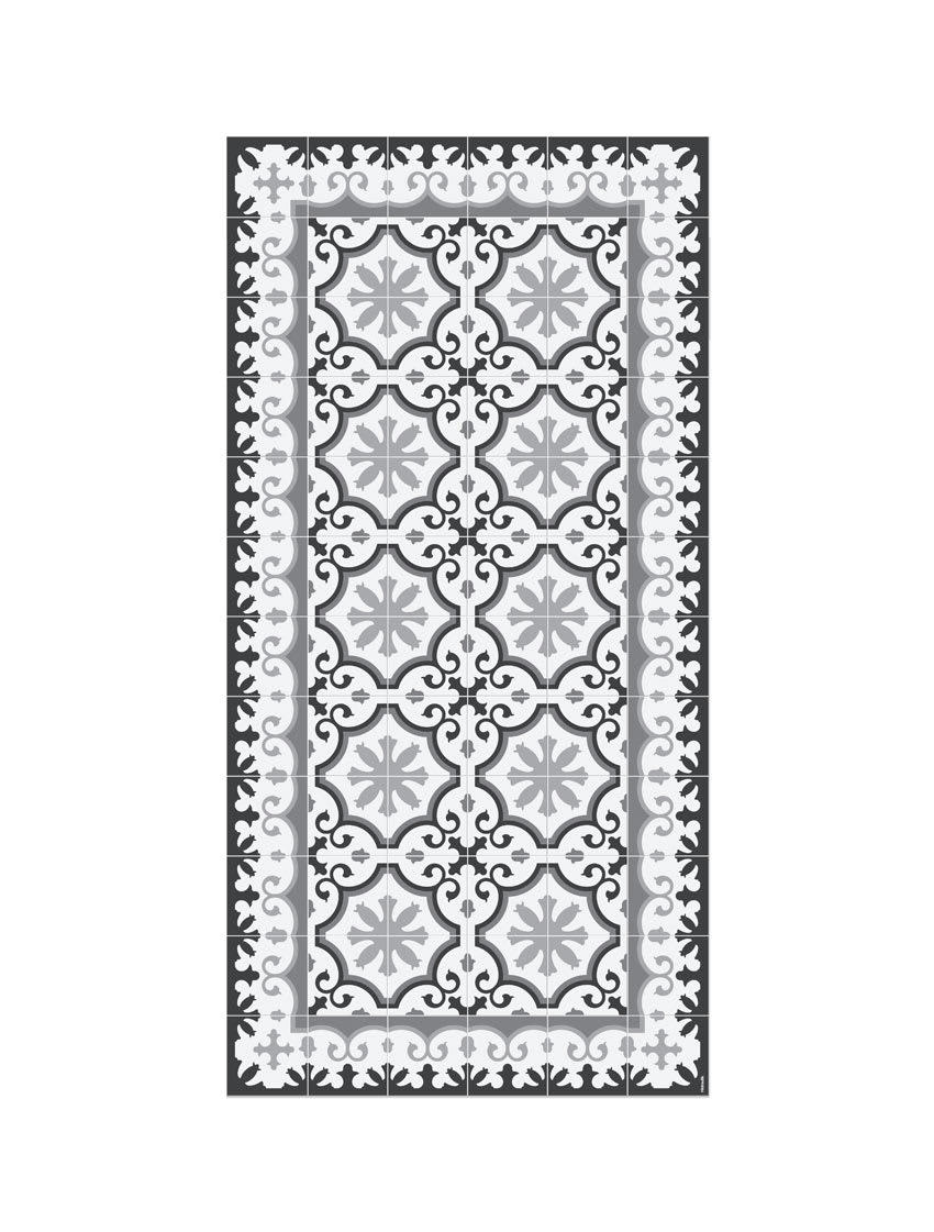 BARCELONE - Tapis en vinyle Avenir gris 60x120