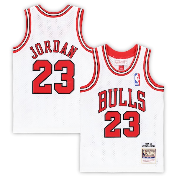 Michael Jordan Chicago Bulls Toddler 1997/98 Hardwood Classics Authentic Jersey - White/Black/Red