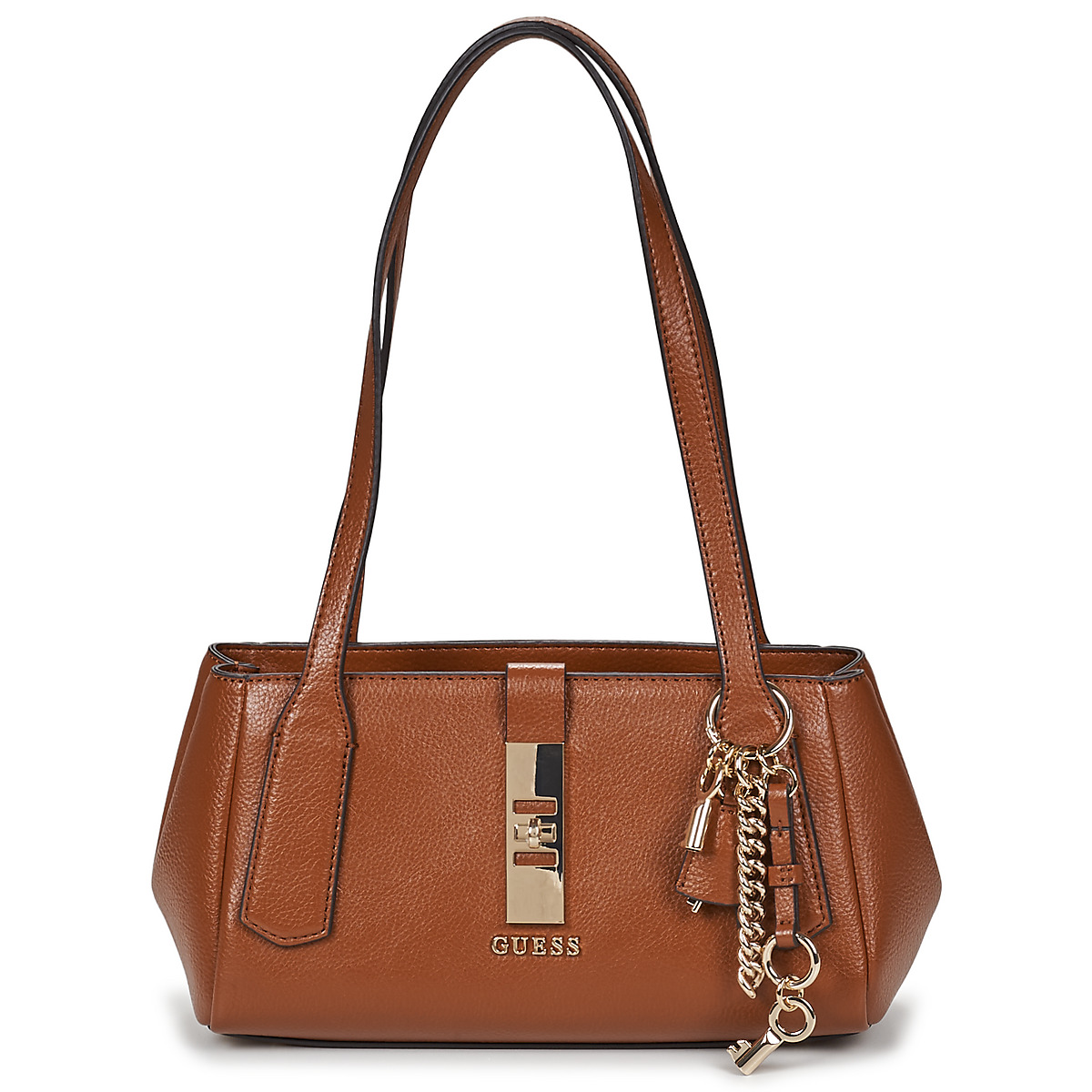 Guess - BROOKE SHOULDER SATCHEL - Cognac