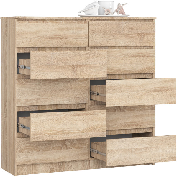 Komoda AKORD K120 Dąb Sonoma 120 cm mat 120x40x121 cm