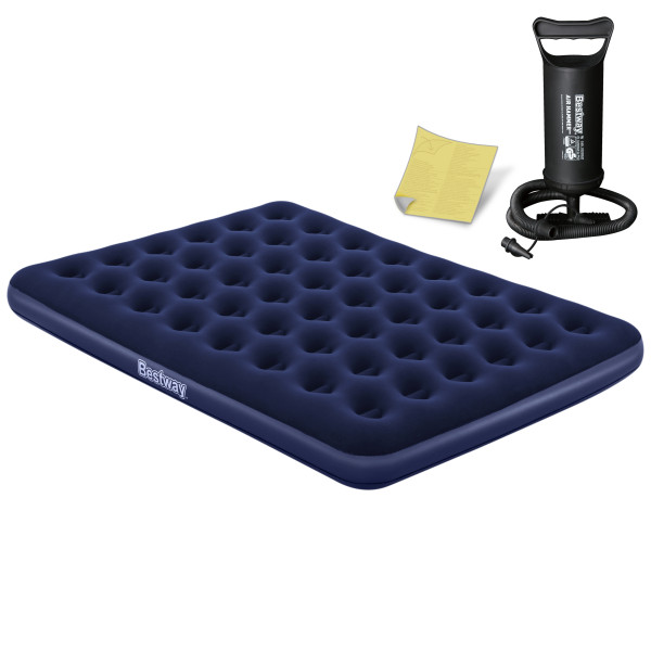 Materac dmuchany z pompką dwuosobowy Bestway 67004-62002