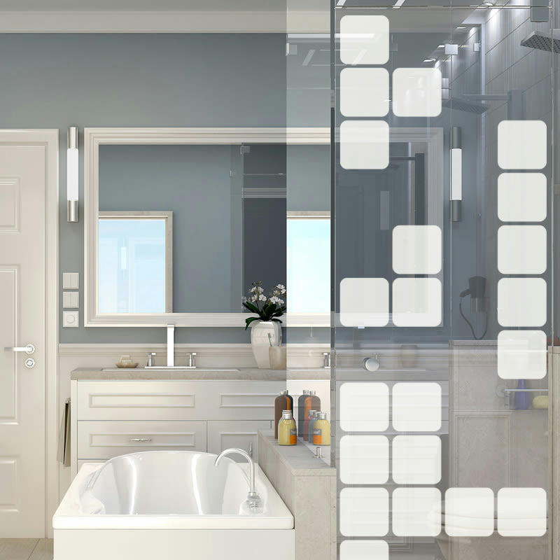 - Film Occultant jeux de cubes pour Vitre/Douche 115x35cm