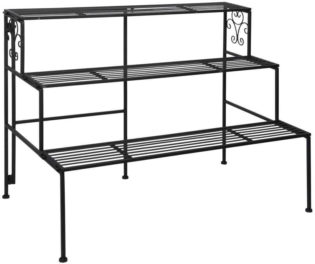 - Etagère à plantes pliante en fer 3 niveaux