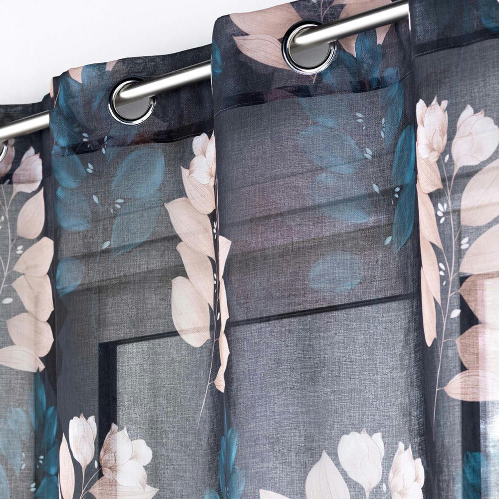 BELLINE - Voilage sable bleu 140x240cm