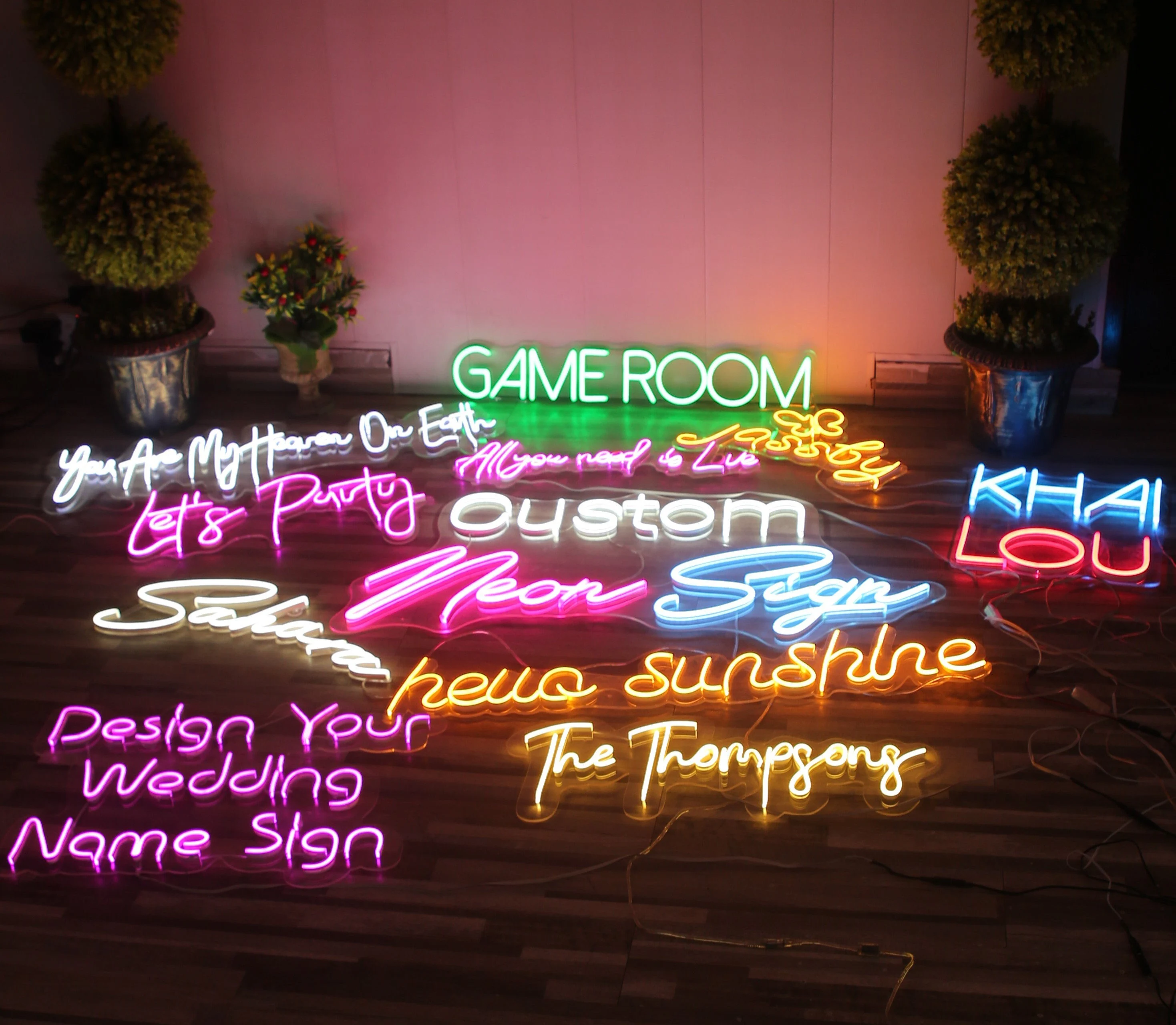 Custom Neon Sign | Neon Sign | Wedding Signs | Name Neon Signs | LED Neon Light Sign | Wedding Bridesmaid Gifts | Wall Decor | Home Decor