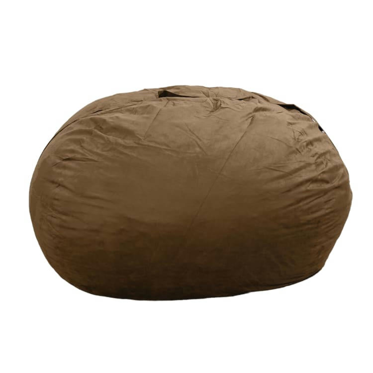 - Pouf Géant Microsuède Chocolat 180 cm