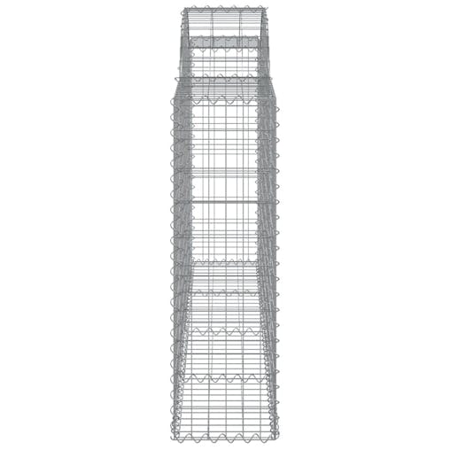 NNEVL Arched Gabion Baskets 7 pcs 200x30x100/120 cm Galvanised Iron