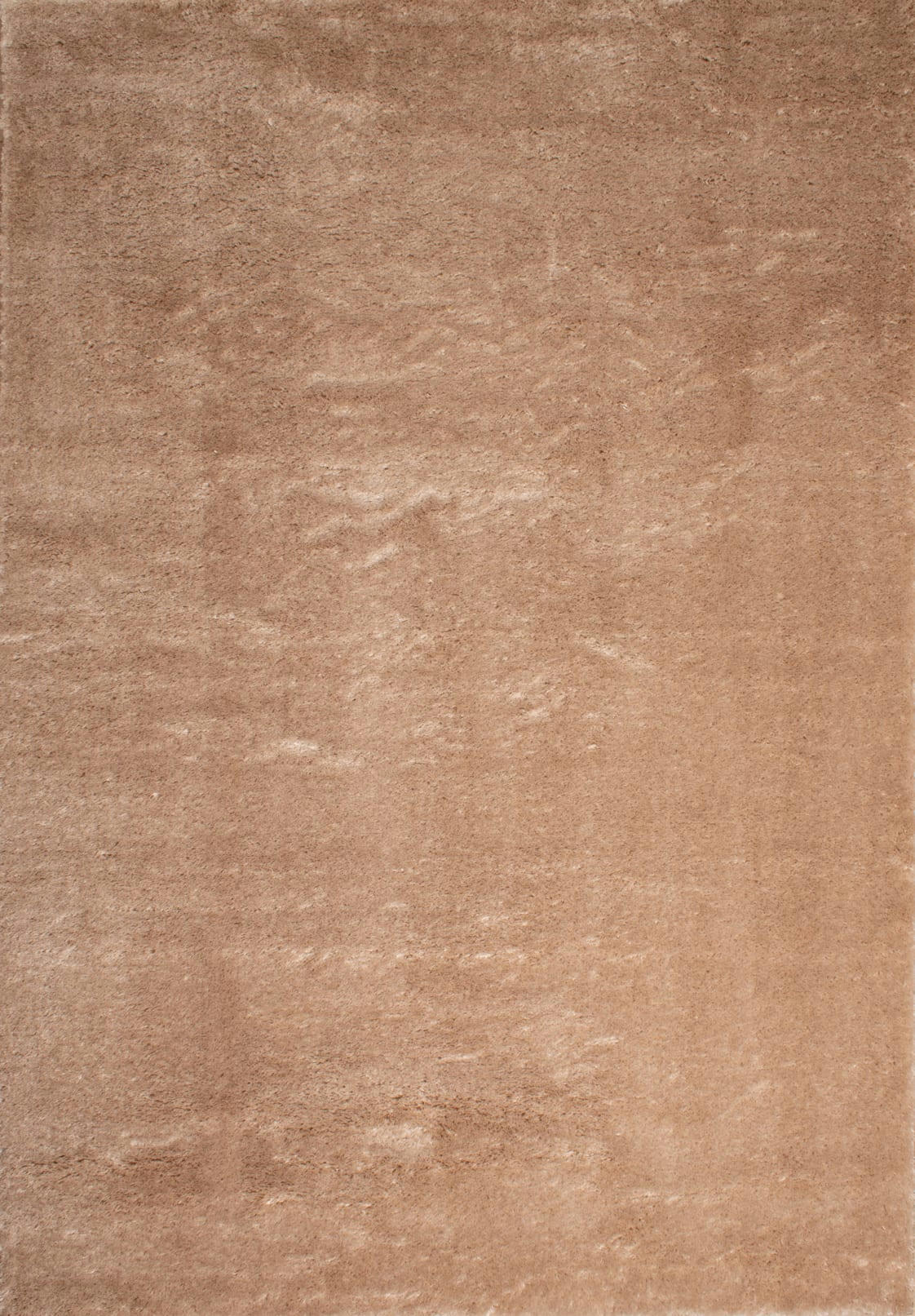 COSY - Tapis en polyester brillant motif uni beige 200x290