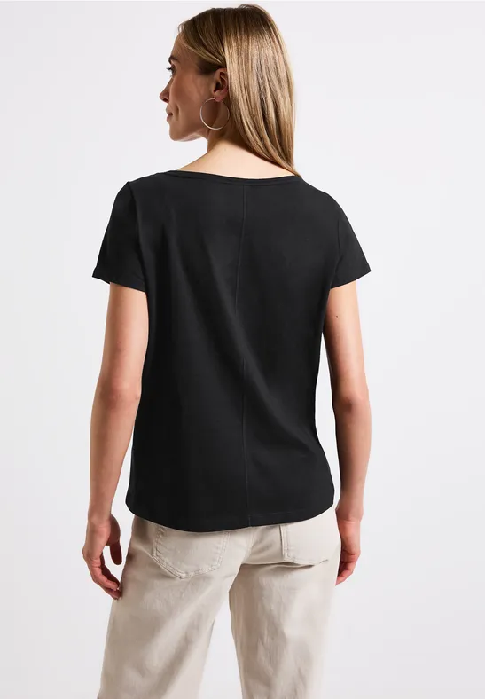 T-Shirt mit Folien-Print