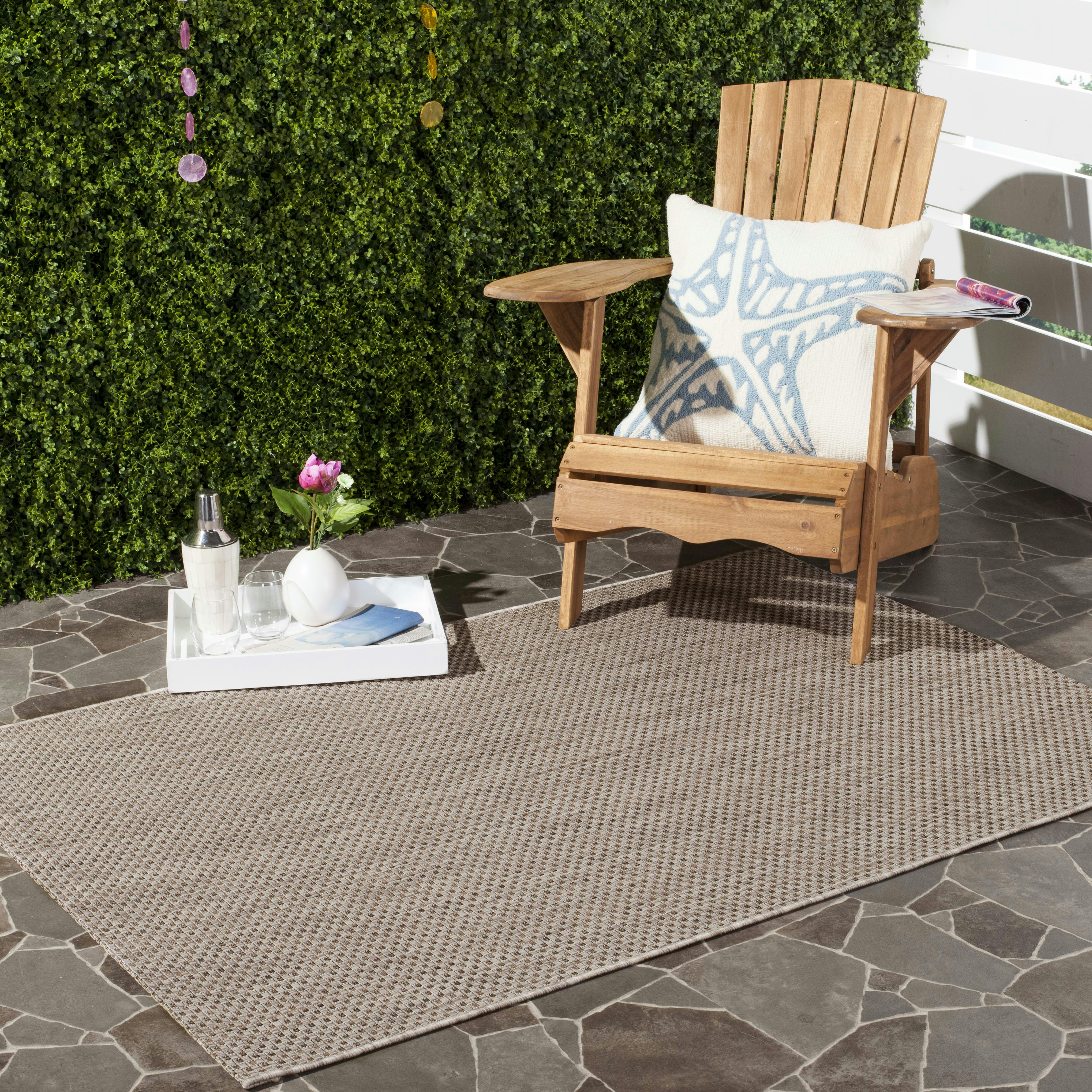 COURTYARD - Tapis interieur & exterieur en beige & marron, 79 x 152 cm