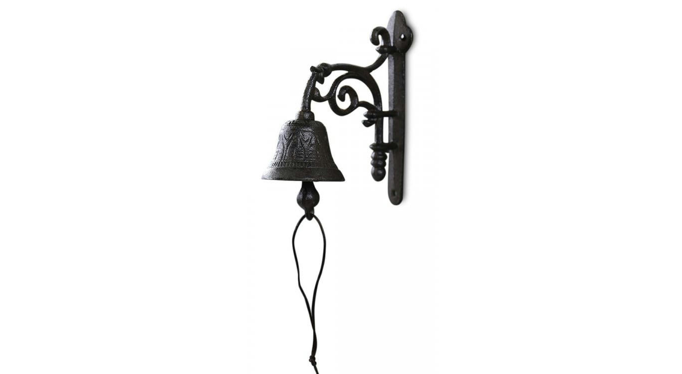 - Cloche Fonte Marron 16x4x19cm