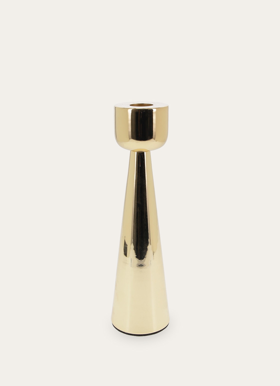 BOUGEOIR EN MÉTAL DORÉ DORE