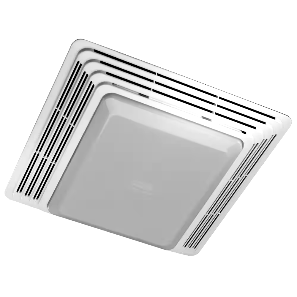 Broan 70 CFM 3.5 Sone Non-Estar Bath Fan with Light, Compact, White
