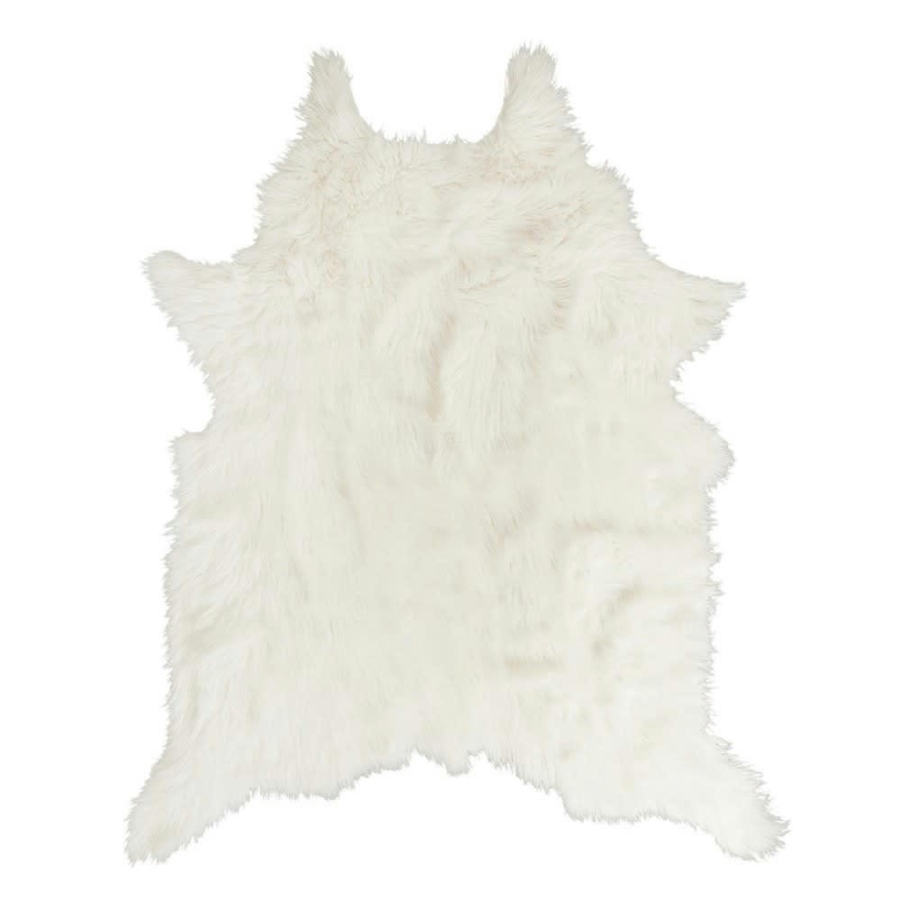 - Tapis polyester Blanc
