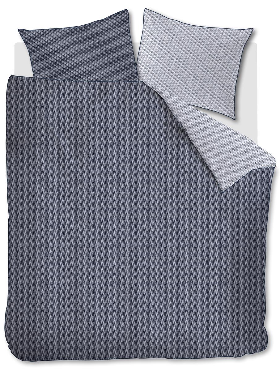 Riviera Maison dekbedovertrek Twisted - 260x200/220 cm - blauw