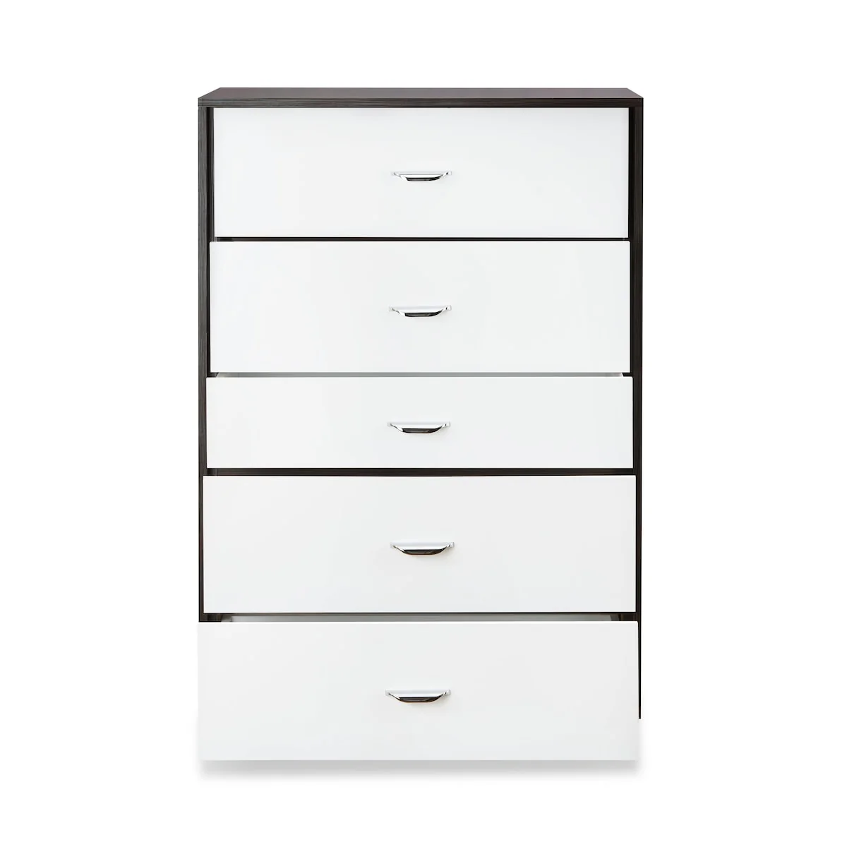 Eloy Chest in White & Espresso