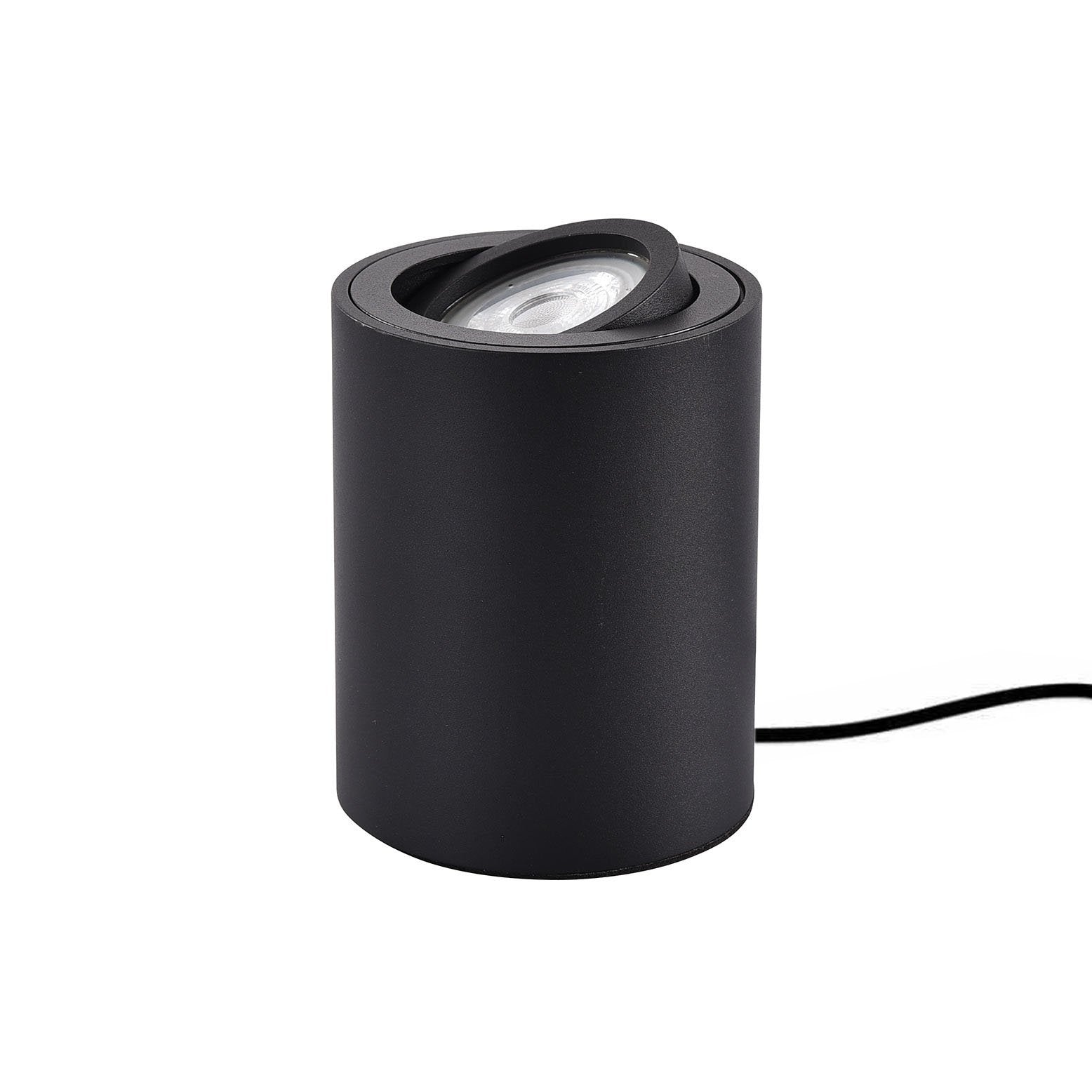 Ylumen tafellamp Fury - 1 lichts - 8 x 10  cm - zwart