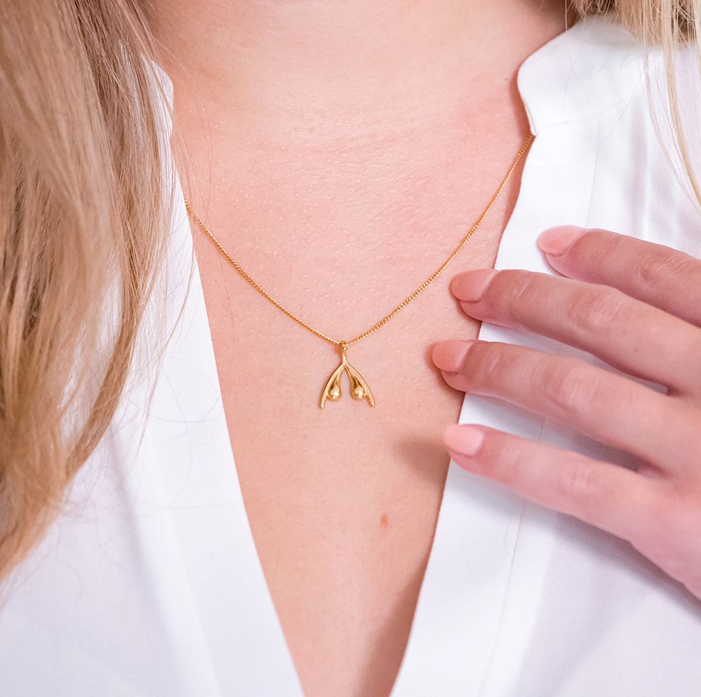 Gold Clitoris Necklace