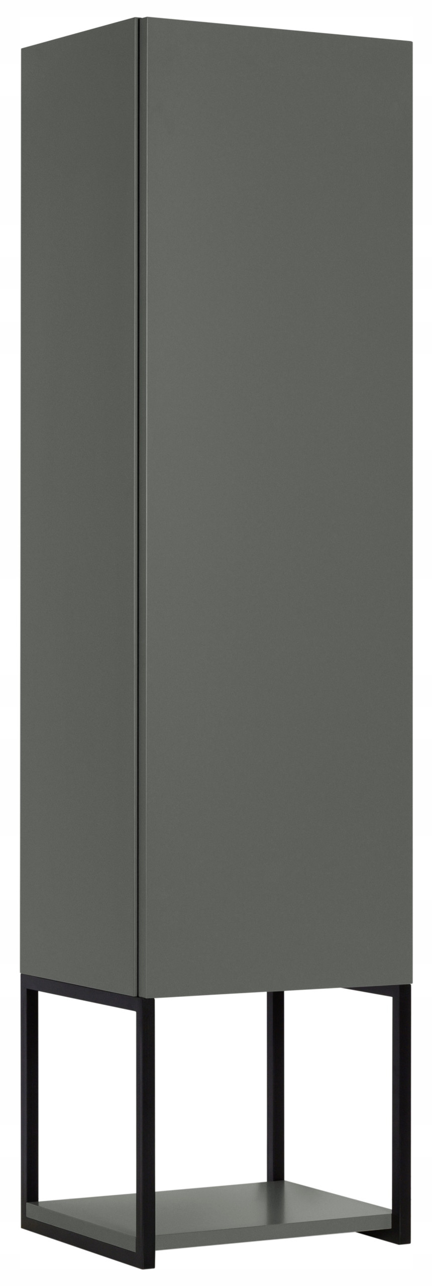 Lakierowany Słupek Wiszący LOV 130 cm Zielony Półmat Metalowa Rama 1 Drzwi