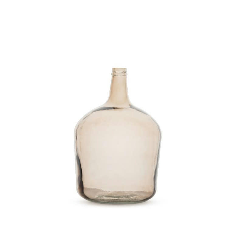 - Vase en verre dame jeanne 4 litres taupe