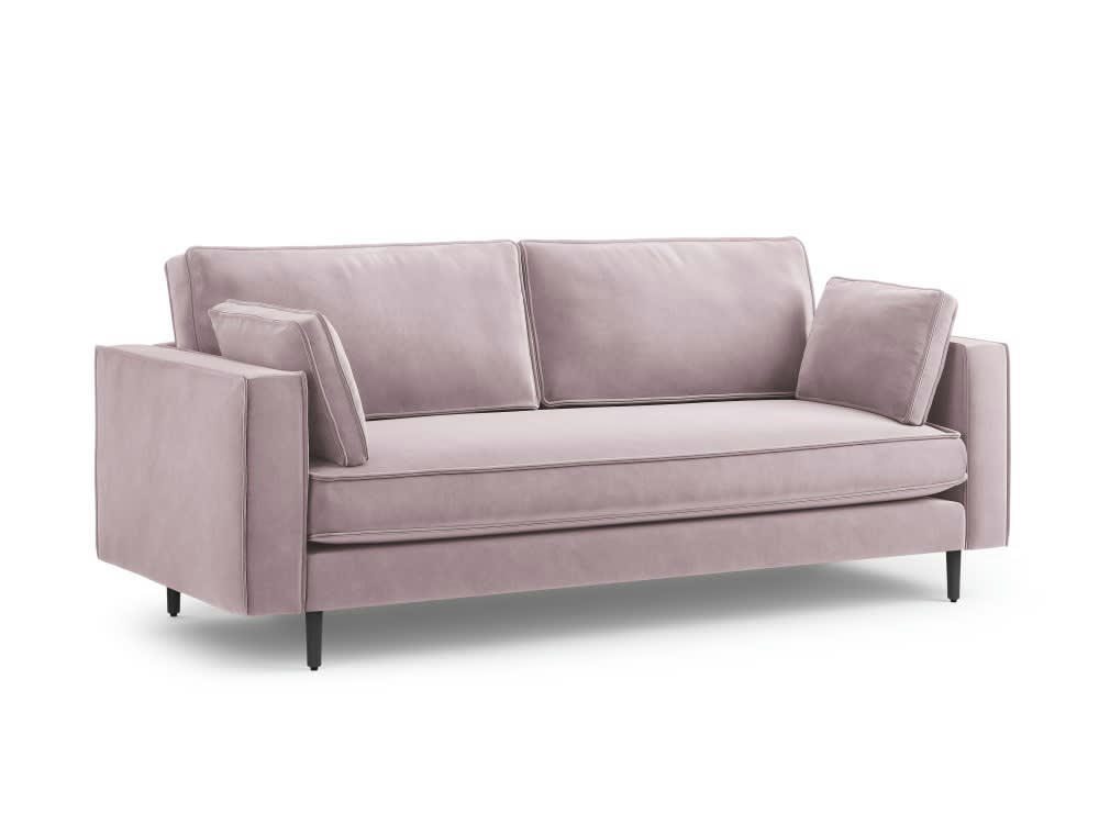 ALEXIS - Canapé 3 places en velours lavande