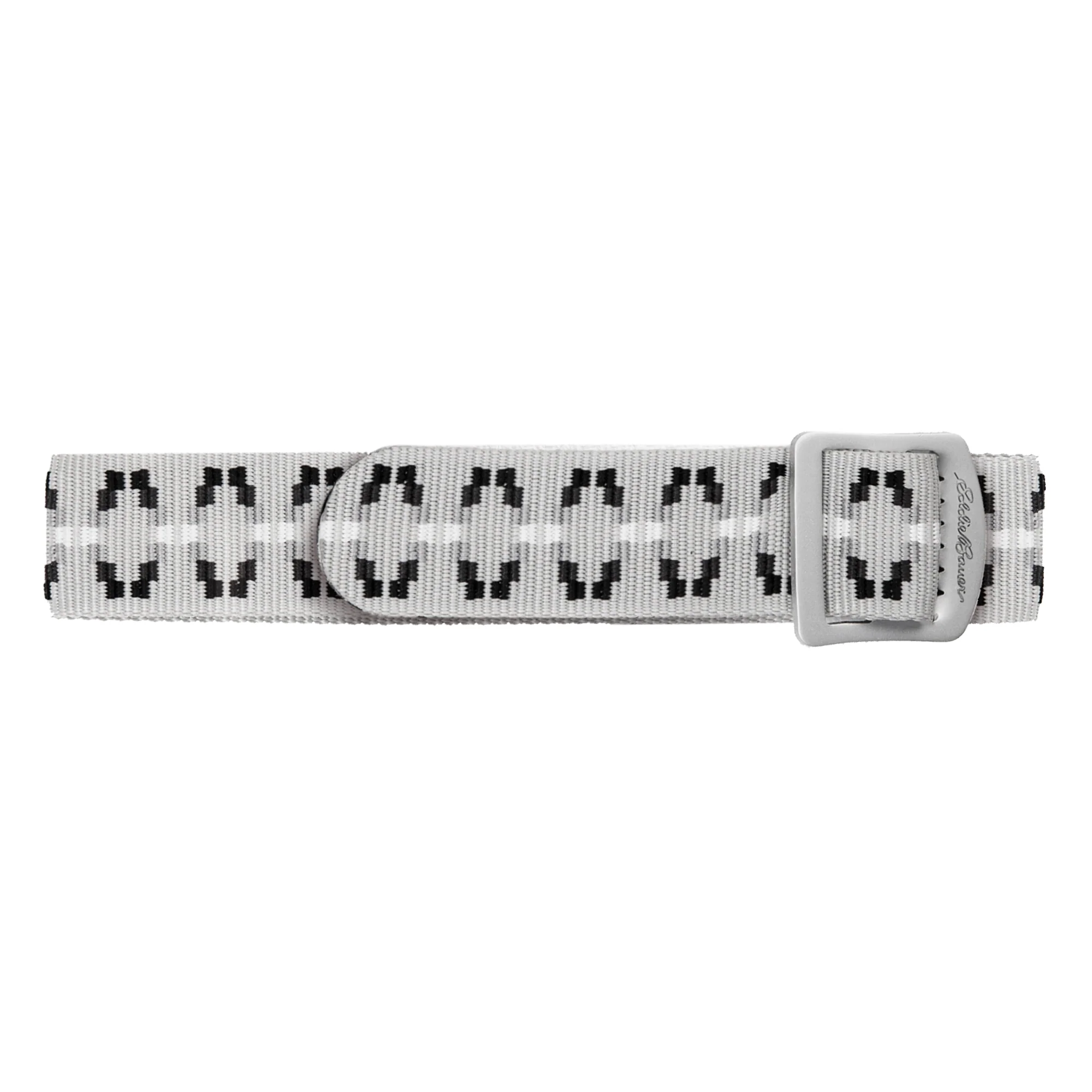 Women's Cascade Webbing Belt With Engraved Metal Buckle