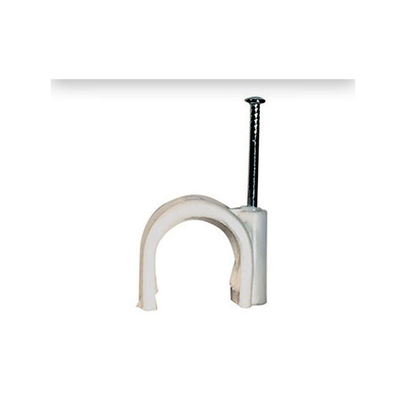 Pontet à clouer blanc Ø 6 mm 50 pièces SHOQ