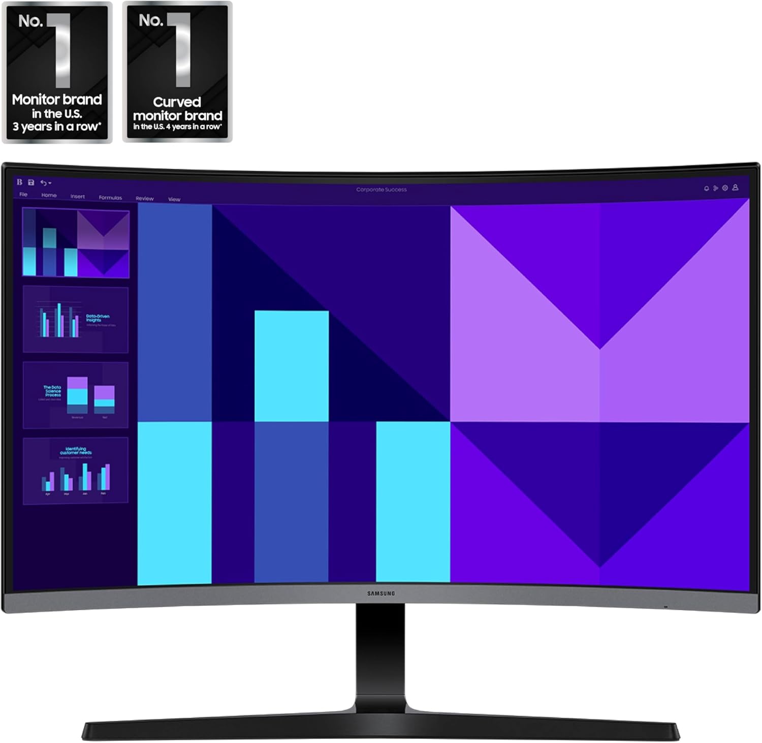 Samsung 32-inch S3 (S39GD) FHD 100Hz Curved Monitor  Game Mode  Eye Saver Mode  Multiple Connectivity with HDMI Port  Built-in Speakers  LS32D39DGANXZA  2025