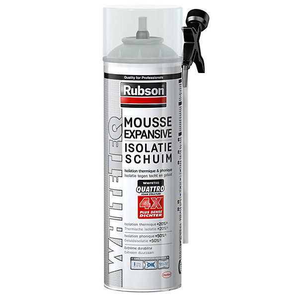12x aerosols mousse PU expansive 500ml RUBSON WhiteTEQ