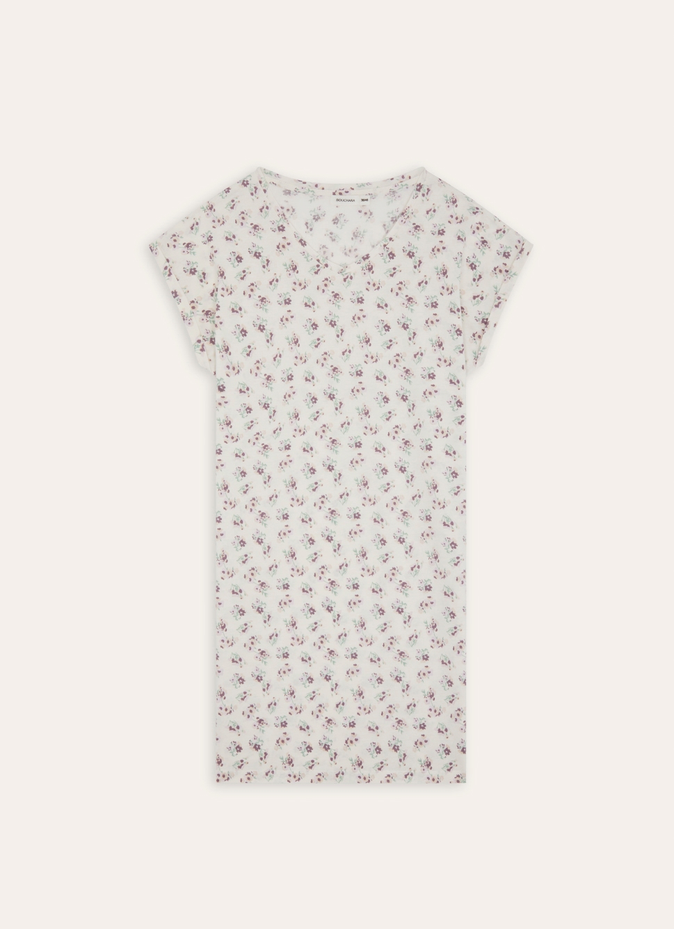 CHEMISE DE NUIT EN COTONIMPRIMÉ MULTICOLORE