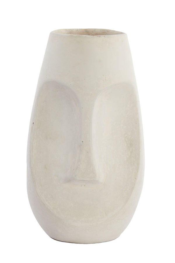 Light & Living pot FACE - 21x18x36cm - wit