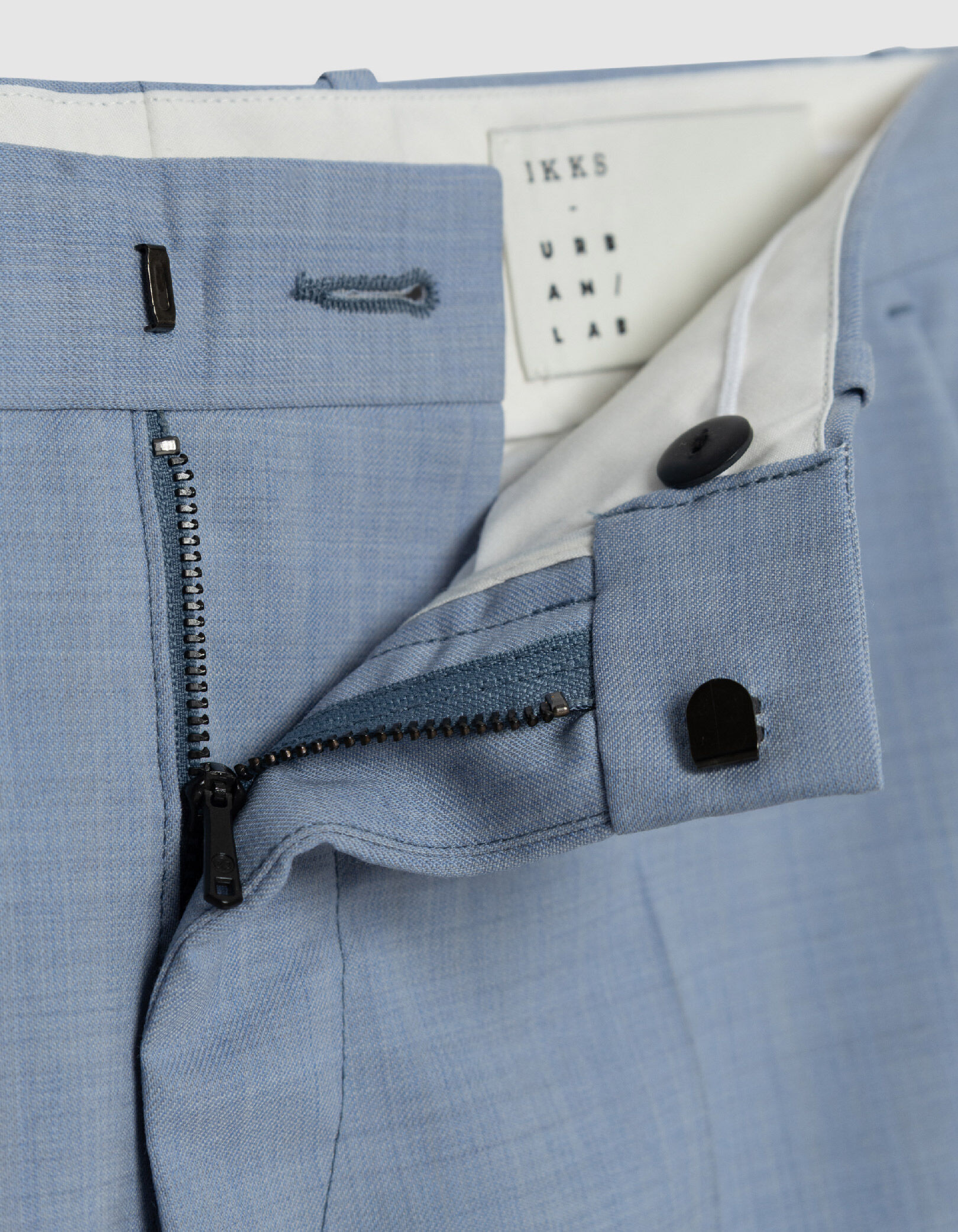 Pantalon de costume bleu ciel faux-uni TRAVEL SUIT Homme