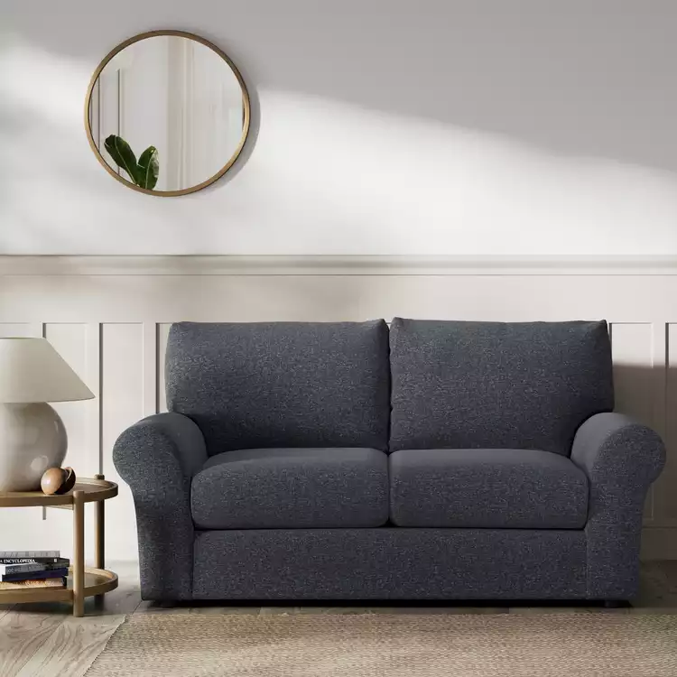 Habitat Molton Fabric 2 Seater Sofa - Charcoal